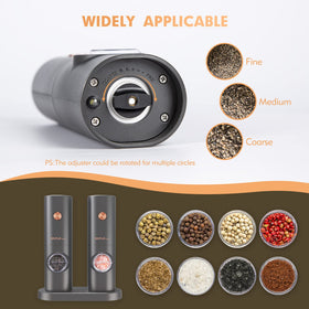 SIMPLETASTE one-touch operation grinder for quick seasoning during prep.