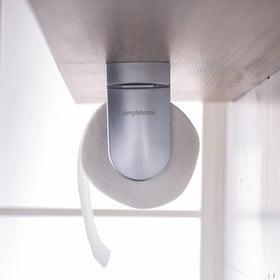Simpletome adhesive-tape tips help secure installation on smooth surfaces.