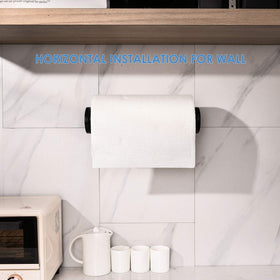 Simpletome ONE-Hand Tear Holder aluminum base with black head for a modern kitchen look.
