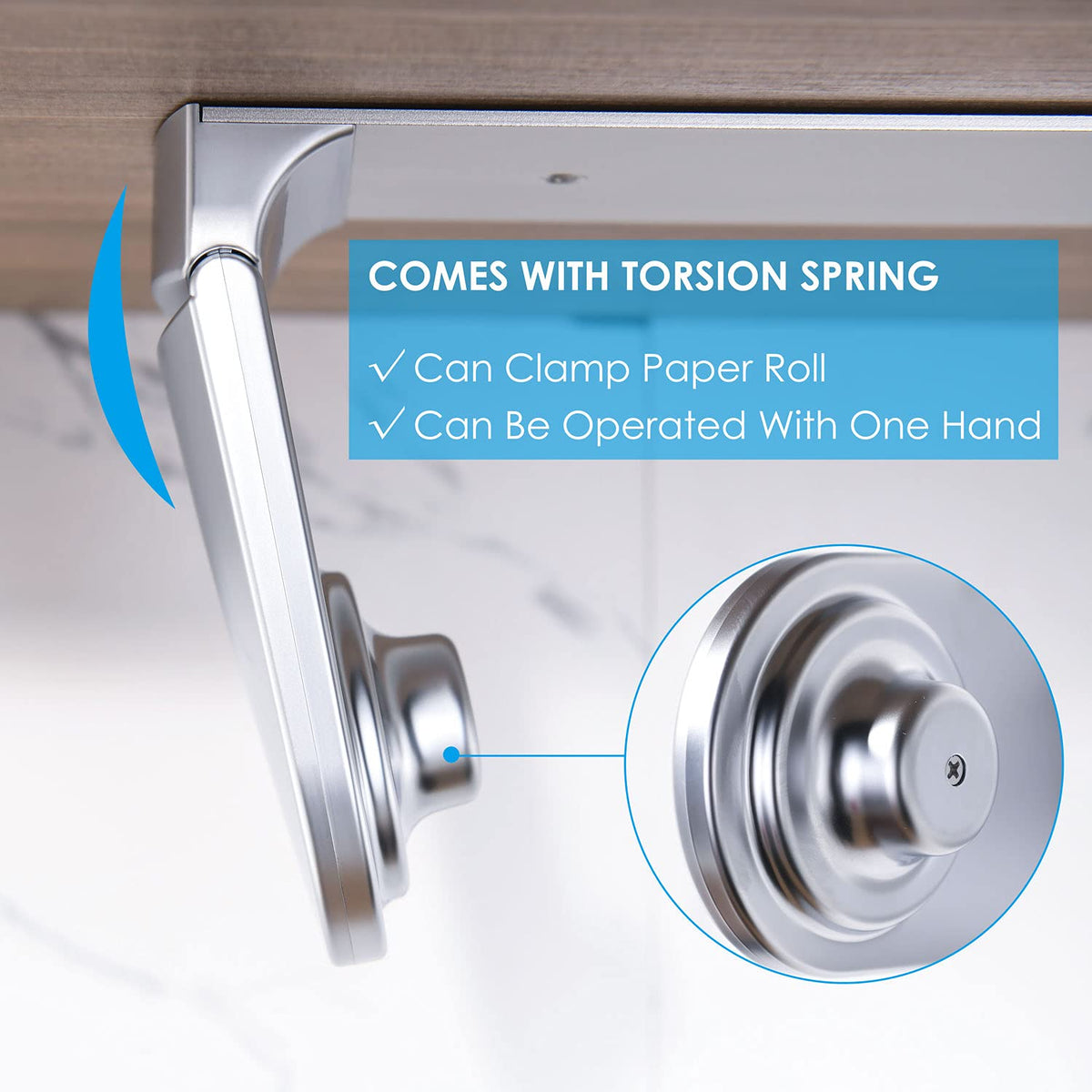 Simpletome pearl chrome silver finish adds modern style to your kitchen.