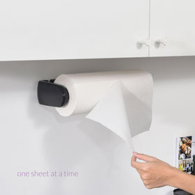 Under-cabinet mount setup of Simpletome in black for flexible placement