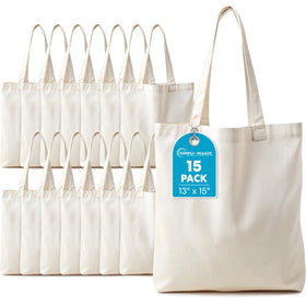 SIMPLI-MAGIC canvas tote beige 01 durable tote for daily groceries and DIY crafts