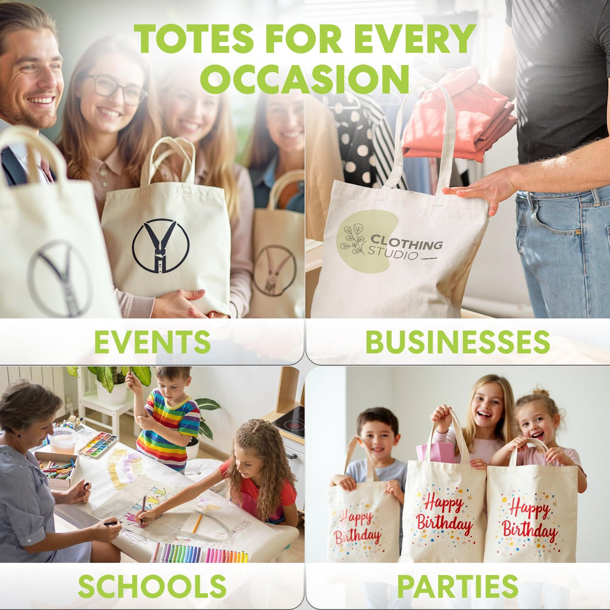 SIMPLI-MAGIC canvas tote beige 06 reusable eco bag for groceries