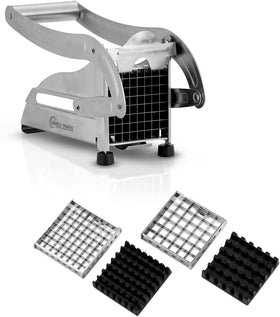 SIMPLI-MAGIC French Fry Cutter overview with heavy-duty stainless steel build for home use.