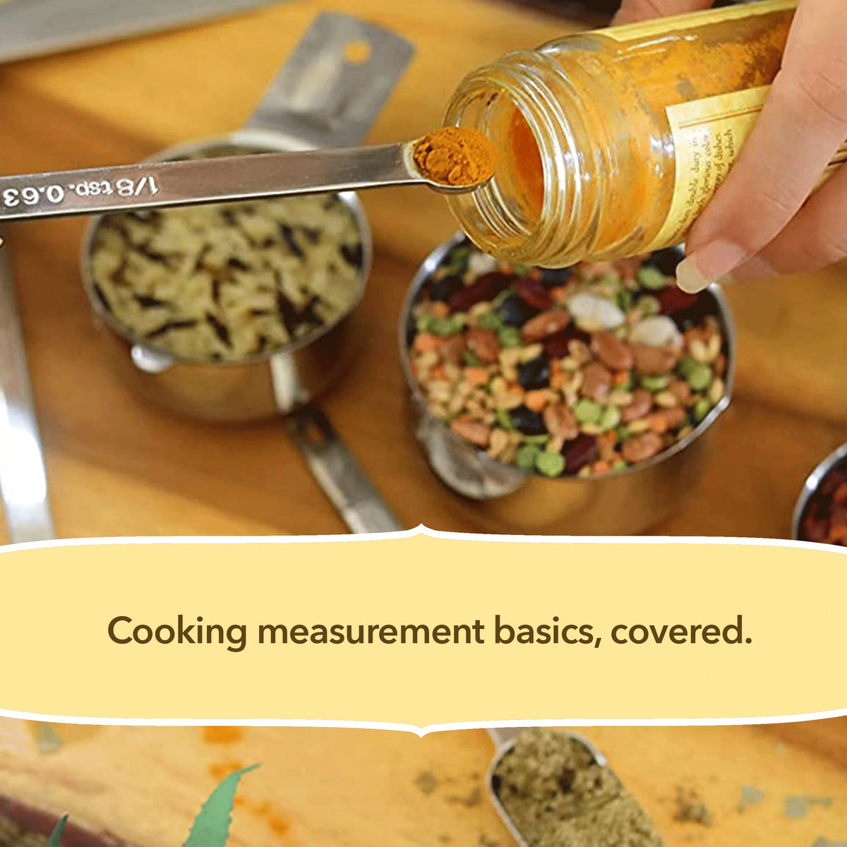 Fits narrow jars for accurate measurements with minimal spills.