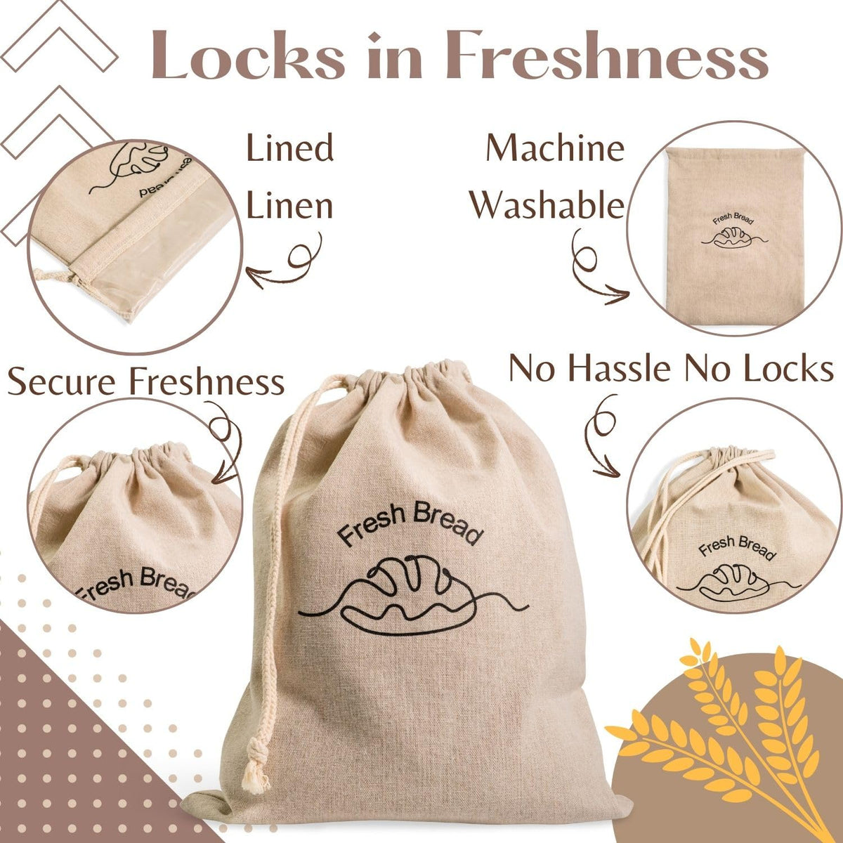 Simply H&K linen bags support organized, eco-conscious kitchens.