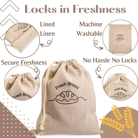 Simply H&K linen bags support organized, eco-conscious kitchens.