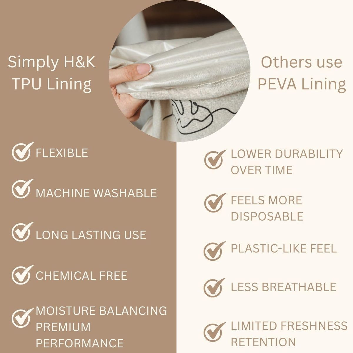 Three-pack Simply H&K bags sized 12x15 for standard loaves.