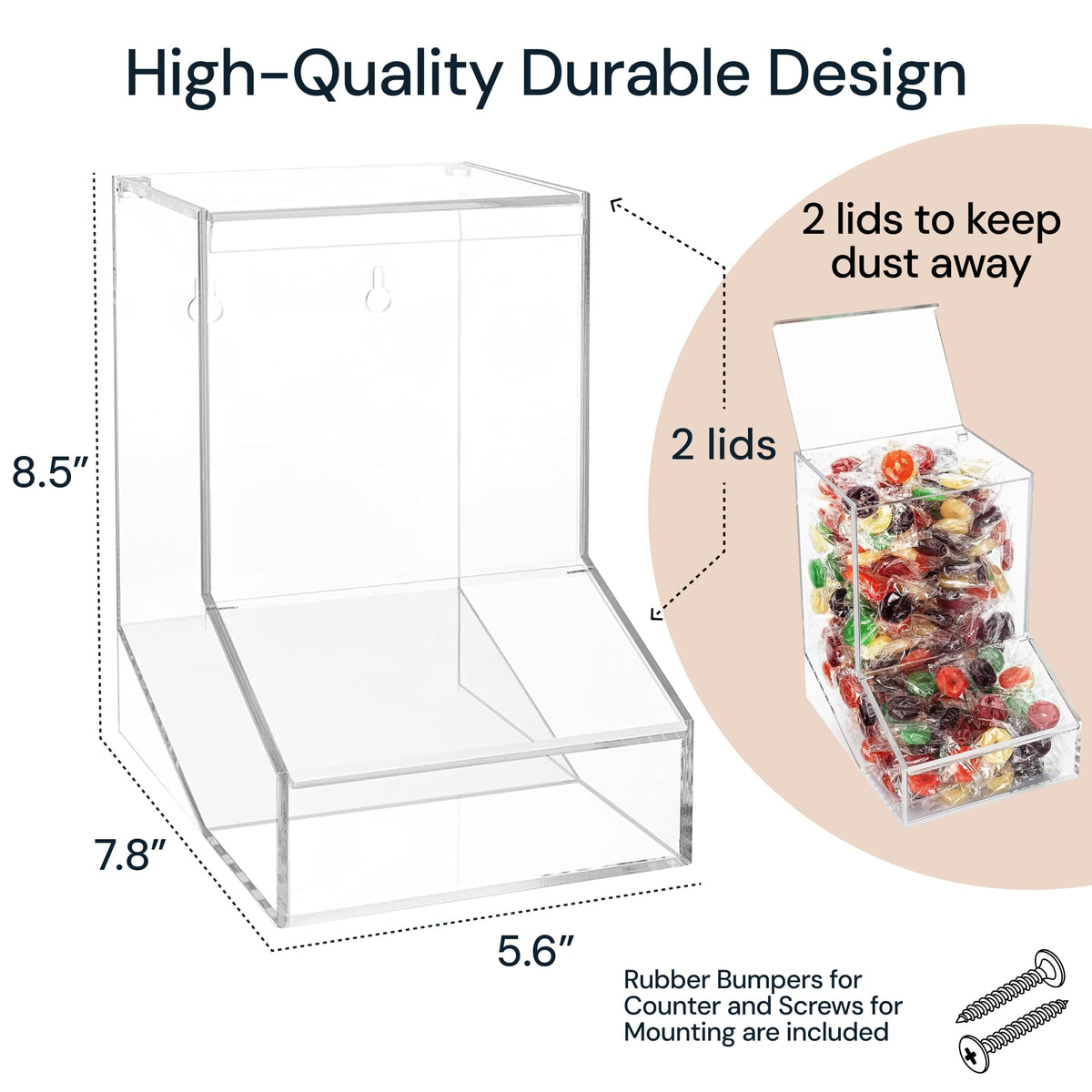 SimplyImagine Acrylic Candy Dispenser can serve as a cereal container