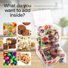 SimplyImagine Stylish rectangular design saves counter space while showcasing treats