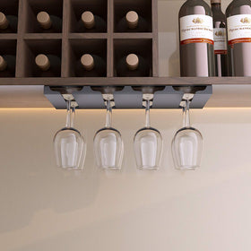 SIMVE wine glass holder easy-install with screws for quick mounting