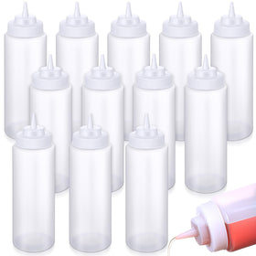 Singhoow 32 oz wide-mouth squeeze bottle for sauces and condiments