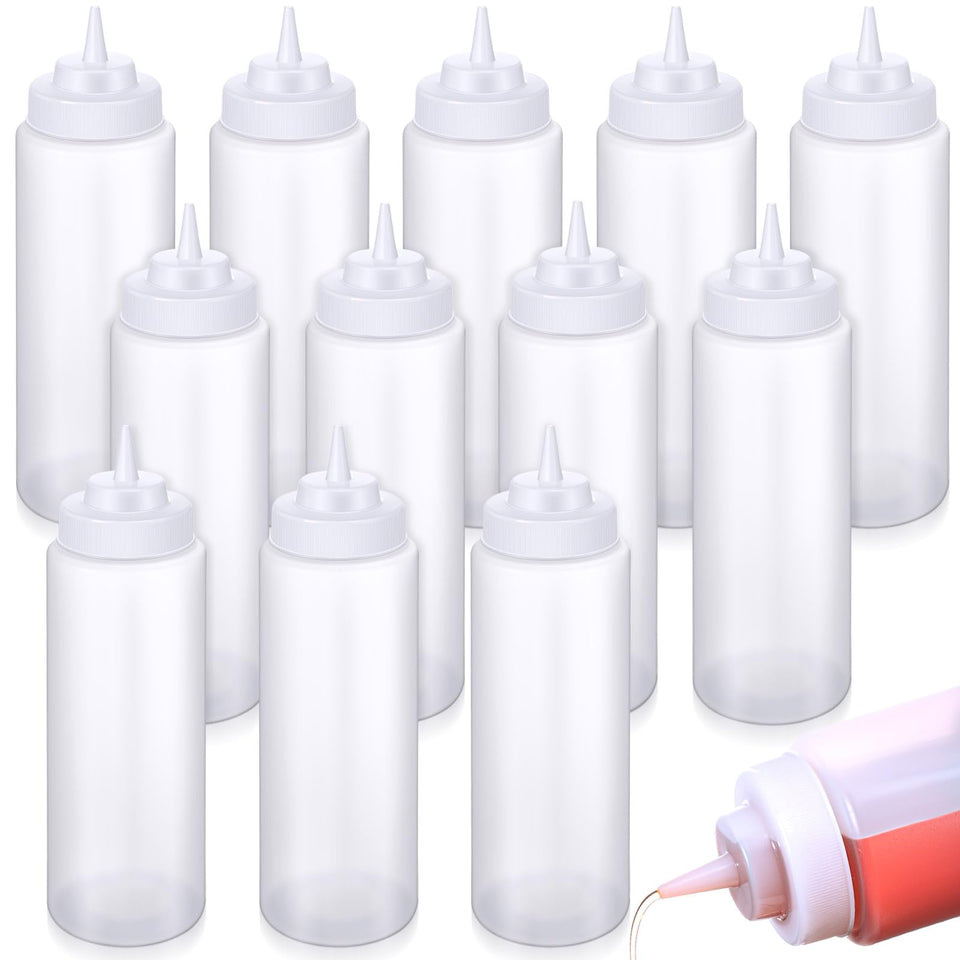 Singhoow 32 oz wide-mouth squeeze bottle for sauces and condiments
