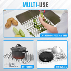 Sink Protex 2-pack protects large sink basins with full coverage.