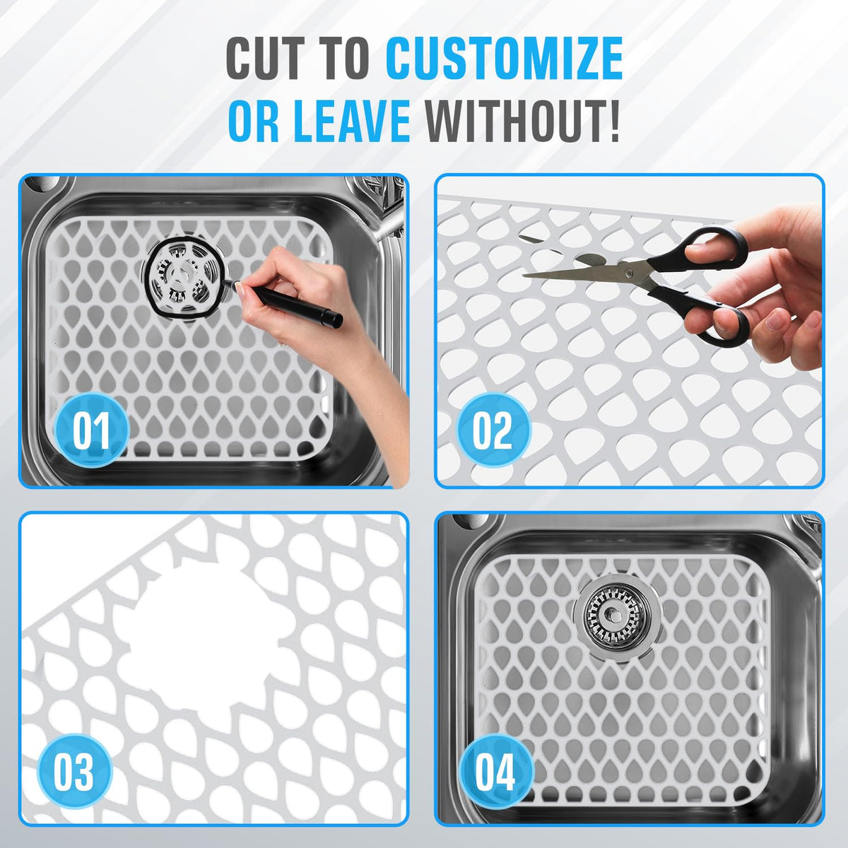 Sink Protex heat-resistant sink pad protects pots and pans in busy kitchens.