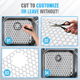 Sink Protex heat-resistant sink pad protects pots and pans in busy kitchens.
