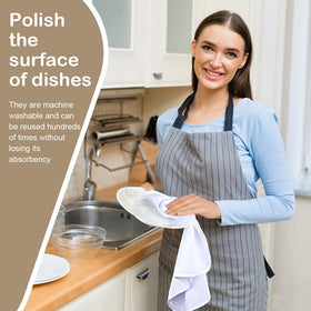 SINLAND towels clean and ready after washing, reusable quality.