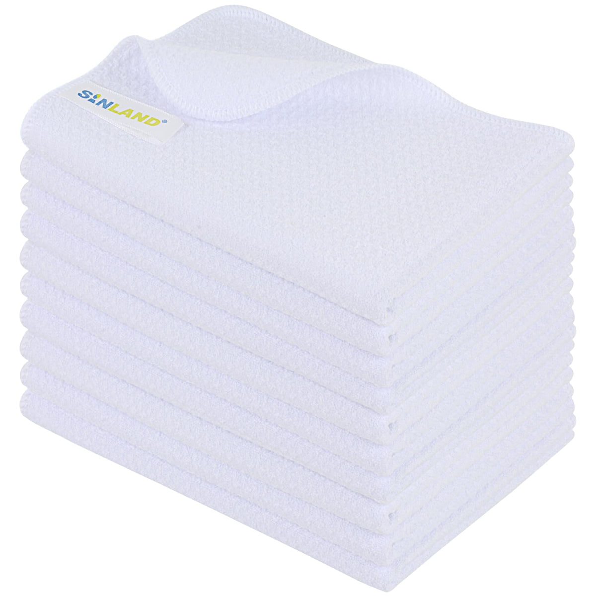 SINLAND microfiber sublimation towel close-up of waffle weave, efficient water absorption.
