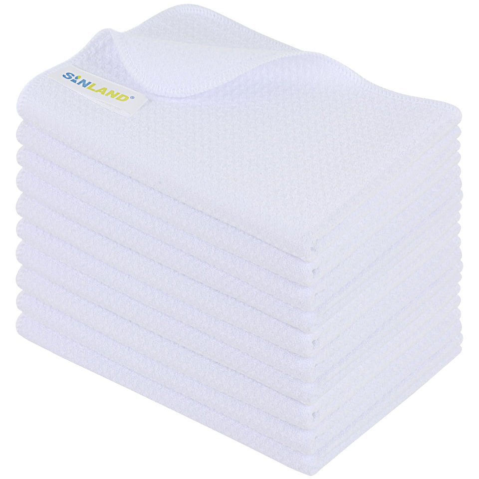 SINLAND microfiber sublimation towel close-up of waffle weave, efficient water absorption.