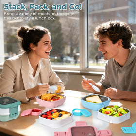 Sinnsally blue reusable fork included for mess-free eating