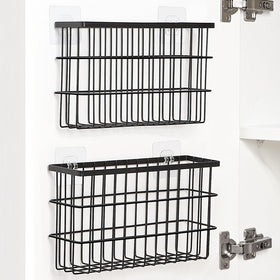 Sinnsally cabinet door organizer installed on a door for compact storage