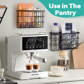 Sinnsally large basket dimensions provide roomy storage for lids and tools