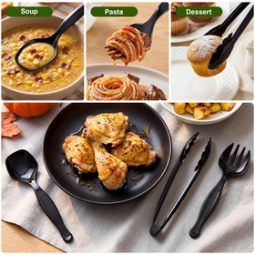 Sinoome easy-cleaning disposable utensils ready for quick cleanup.