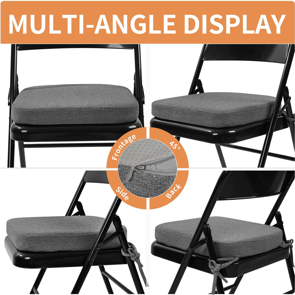 SINOSSO cushion features non-slip silicone bottom to stay securely in place.