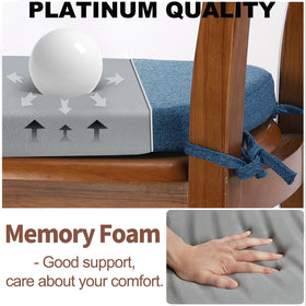 SINOSSO chair cushion blue bottom with silicone anti slip for stability