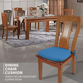 SINOSSO memory foam chair cushion blue side view showing stability