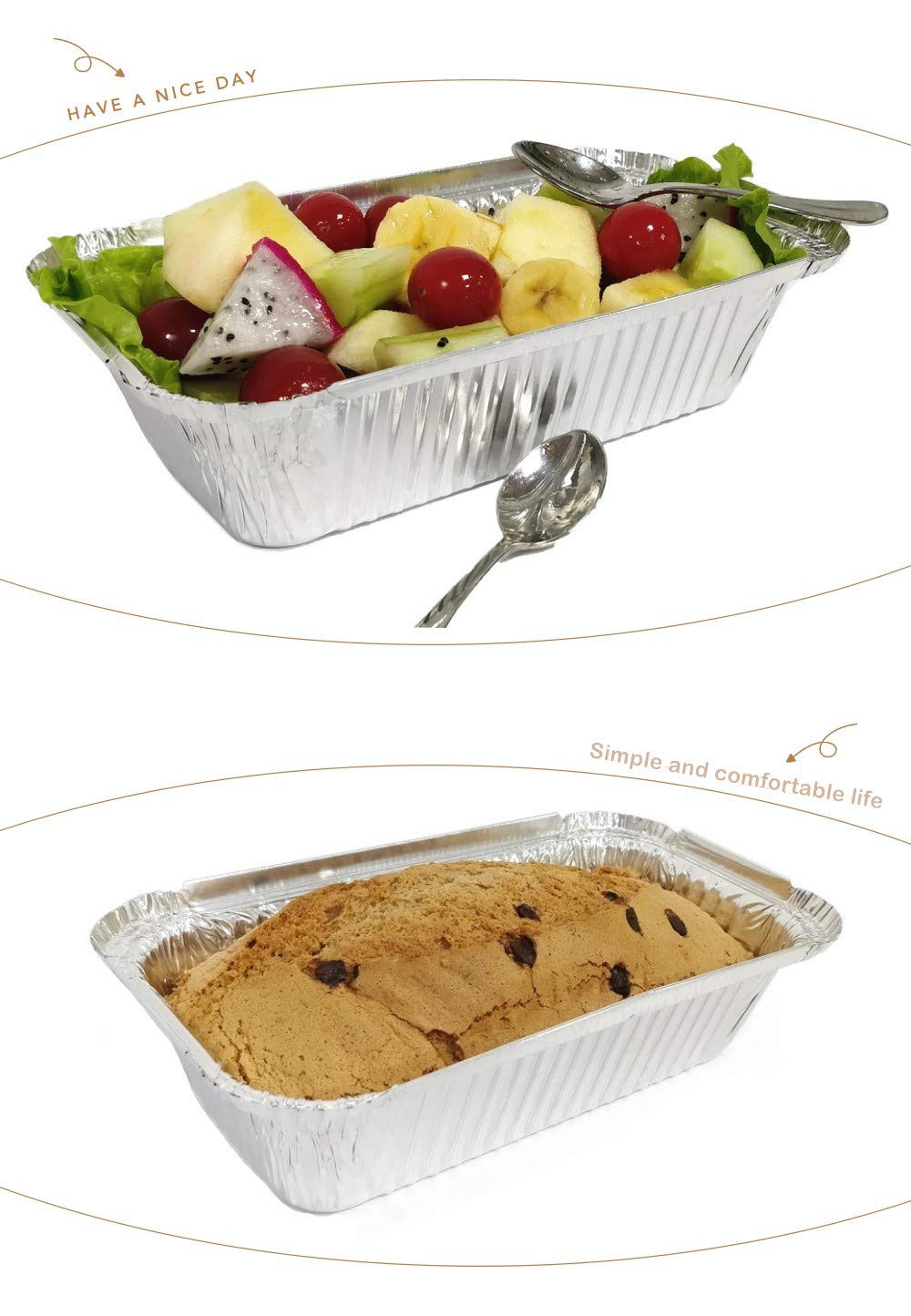 SINTOP disposable takeout pans simplify cleanup after gatherings.