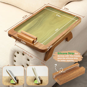SINWANT Natural acacia finish blends with decor for a stylish accent.