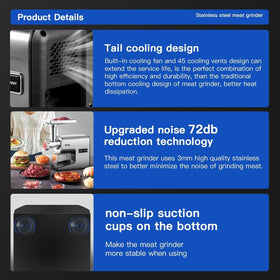 Sinyder safety features emphasize easy cleanup and reliable operation.