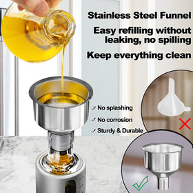 Sinyway included labels and pen help organize sauces and oils.