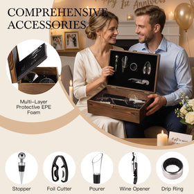 SIPBYSOP engraved-wedding-gift-box presents a premium keepsake box and safe storage.