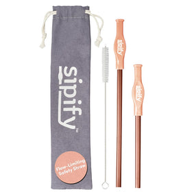 Sipify flow-limiting straw for home use promotes safer hydration with controlled sips.