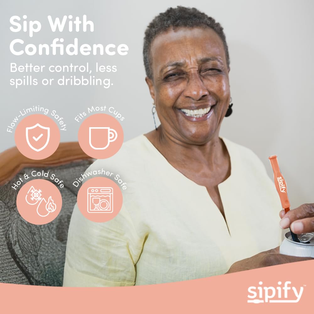 Sipify stainless steel straw with soft silicone tip feels comfortable and safe.