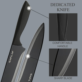 SipLip ergonomic stainless handles reduce fatigue during prep