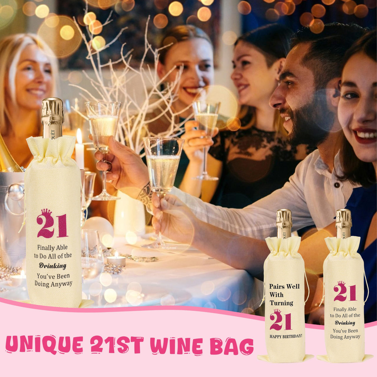 SiplyHaven premium red wine bag—convenient gift presentation.