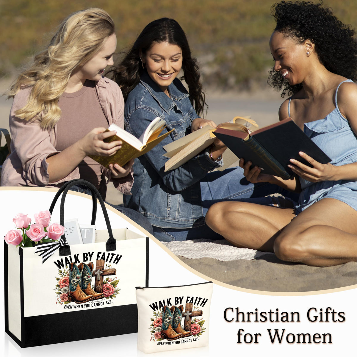 SiplyHaven You Are Unique makeup bag, travel-friendly organization with faith-inspired style.