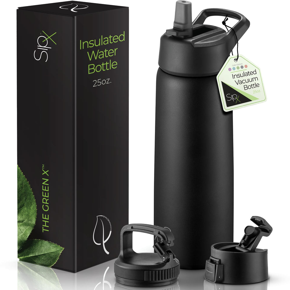SIPX 25 oz bottle front view highlights a sturdy design for everyday hydration.