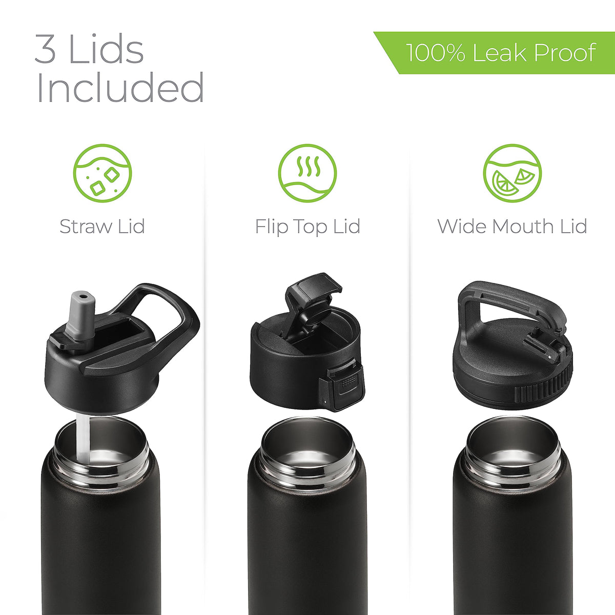 SIPX bottle handle lid adds convenient carrying for commute and hikes.