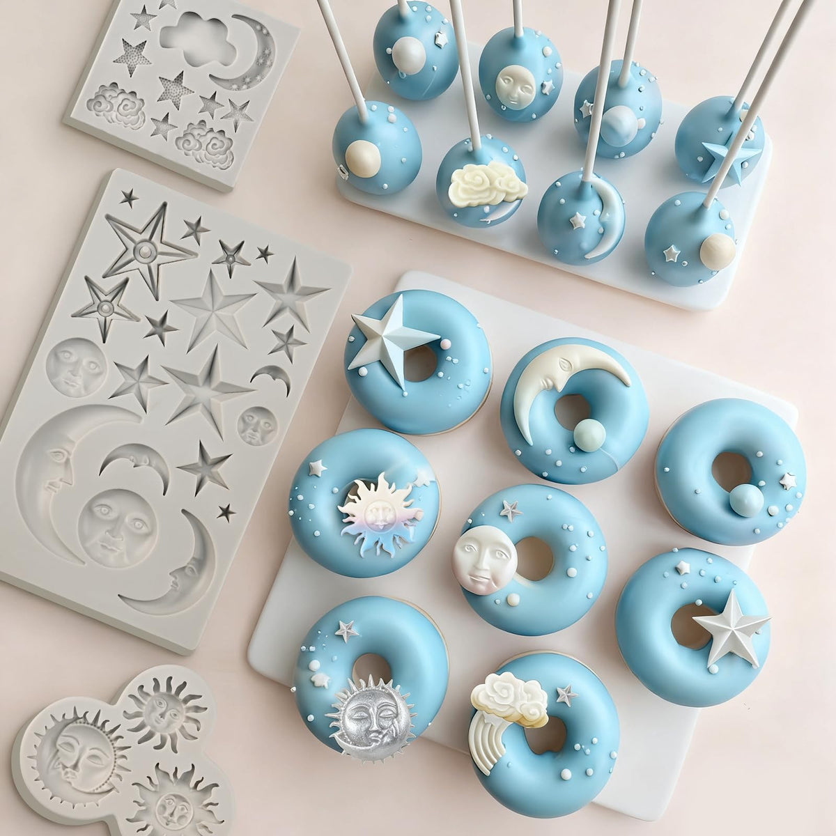 SIQINZONGWA star silicone mold ideal for candies with easy release.