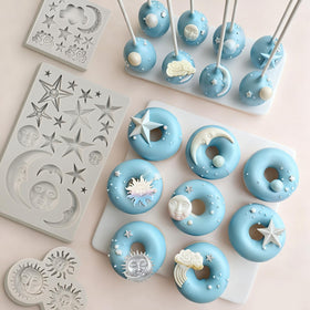 SIQINZONGWA star silicone mold ideal for candies with easy release.