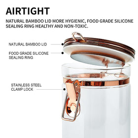 Elegant SIQOLNY storage set adds refined charm to the kitchen.