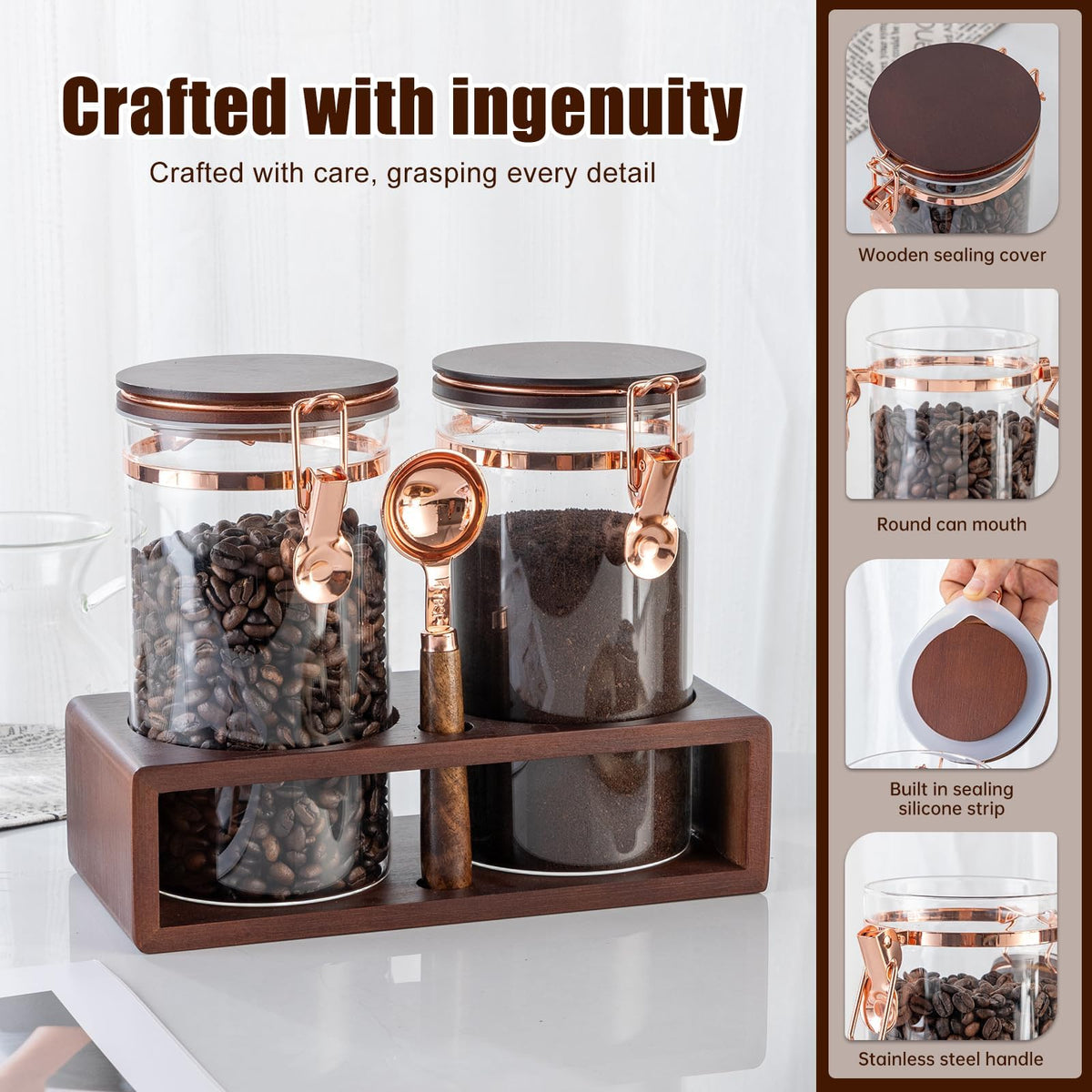 304 stainless steel sealing clips provide a secure, airtight closure for SIQOLNY jars.