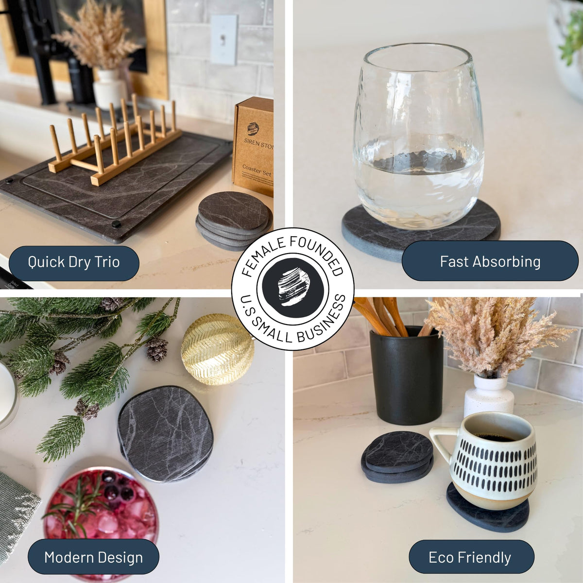 Siren Stone non-toxic diatomaceous earth material is BPA-free.