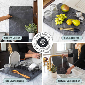 Siren Stone mat doubles as a heat-safe trivet for hot pots.