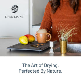 Siren Stone is easy to clean by rinsing and wiping.