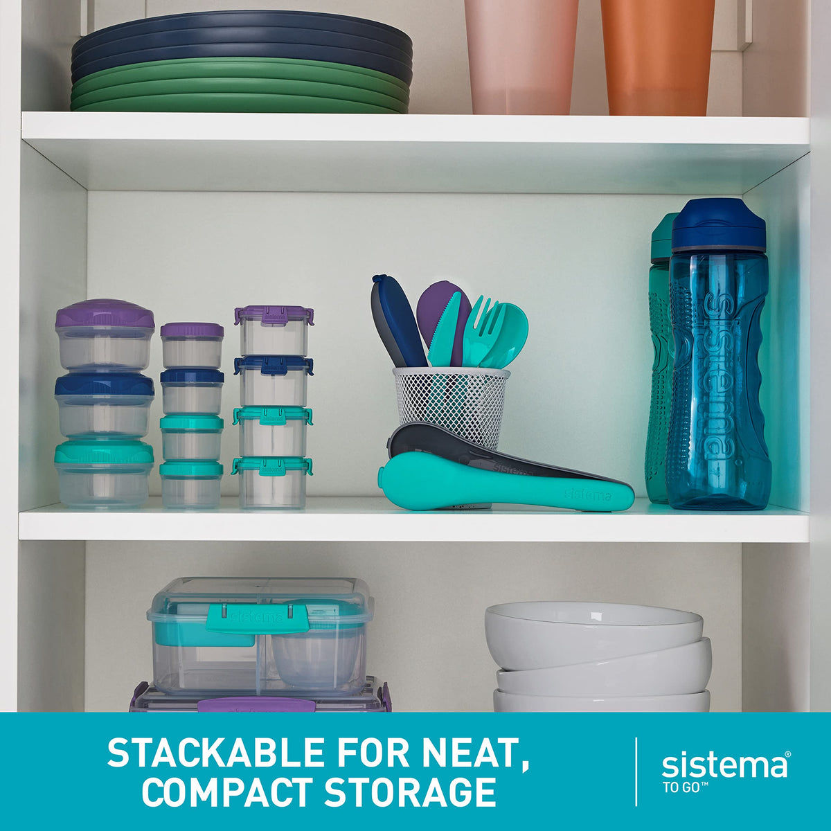 Sistema fridge and freezer safe design ideal for meal prep and storage